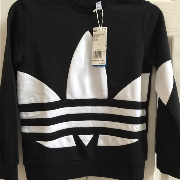 Adidas Originals Trefoil crew sweatshirt S or L - Picture 2 of 7